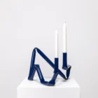 LOKET - OAT studio - Bucatini candle holder midnight blue