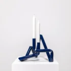 LOKET - OAT studio - Bucatini candle holder midnight blue