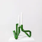 LOKET - OAT studio - Bucatini candle holder grass green
