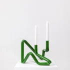 LOKET - OAT studio - Bucatini candle holder grass green