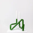 LOKET - OAT studio - Bucatini candle holder grass green